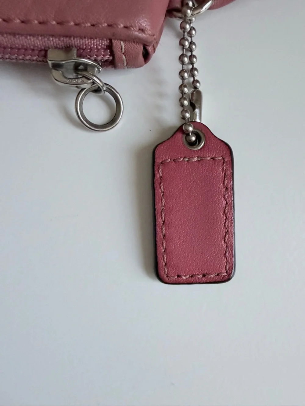 Coach Pebbled Leather Wristlet